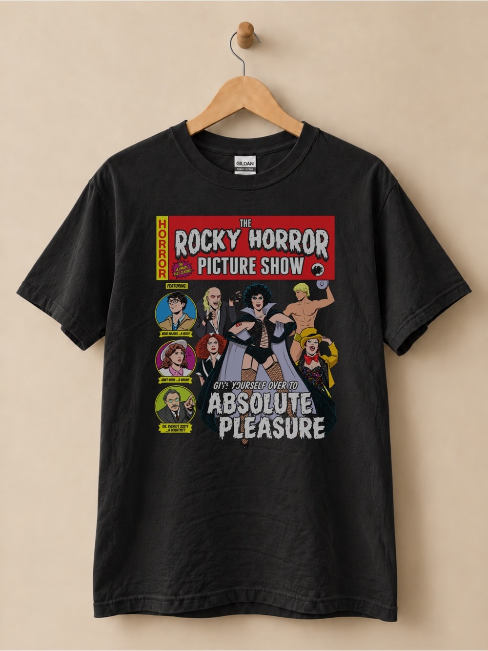 Rocky Horror Picture Show Graphic Tee Halloween Movie Unisex T-shirt